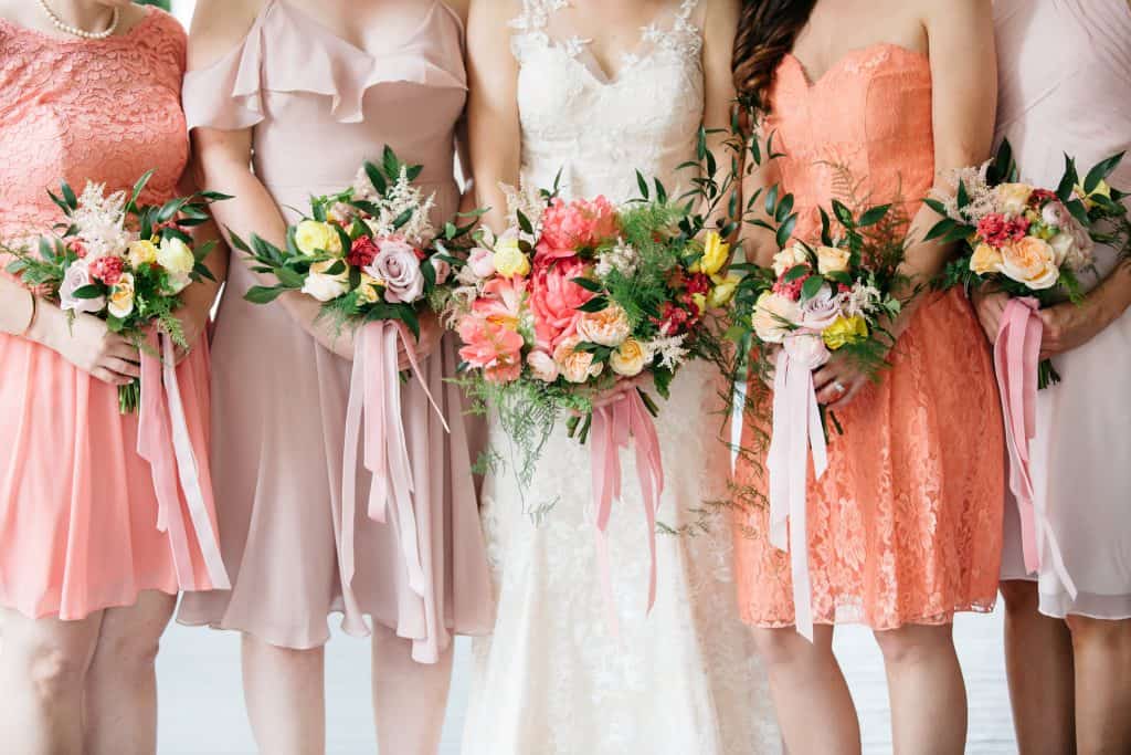 Bridal Party, Bridesmaid dress, Bridal Bouquet