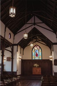 All Saints Chapel is an indoor space with historic wedding venue designs and furnishings